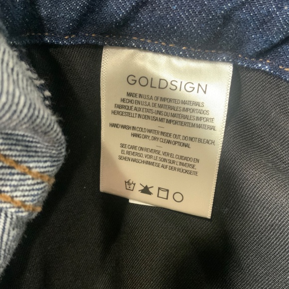 New Goldsign Jean Skirt With Slit at Front. Size 28 - Picture 9 of 12